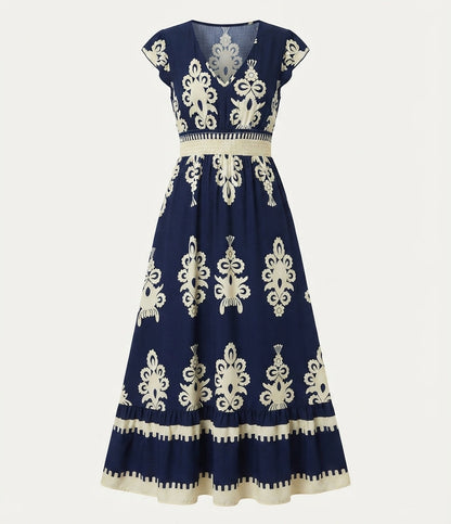 Chloe Wilson | Floral V-Neck Maxi Dress For Women