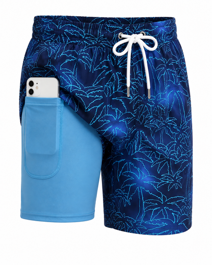 Cooper Young | Tropical Print Swim Shorts For Men