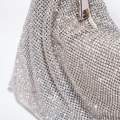 Olivia Turner | Crystal Rhinestone Hobo Bag For Women