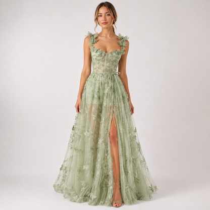 Elise Campbell | Floral Formal Maxi Dress For Women