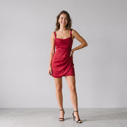 Vespera Draped Mini Dress