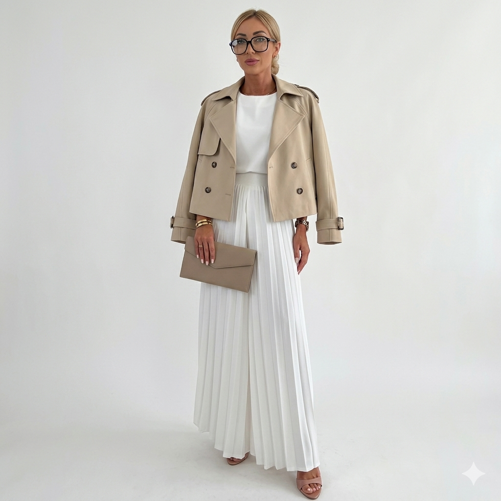 Aurélie Voss | Cropped Trench Coat For Women