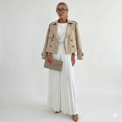 Aurélie Voss | Cropped Trench Coat For Women