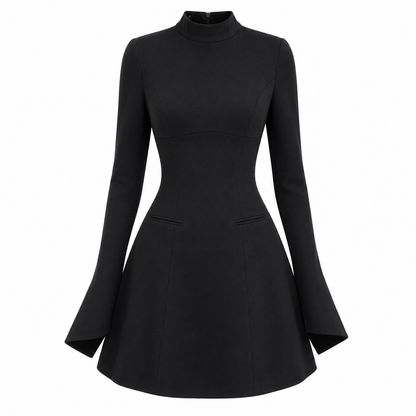 Grace Mitchell | Long Sleeve A-Line Mini Dress For Women