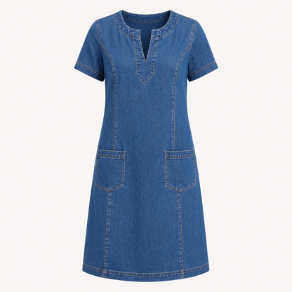 Hannah Fielding | Relaxed Denim Midi Dress For Women