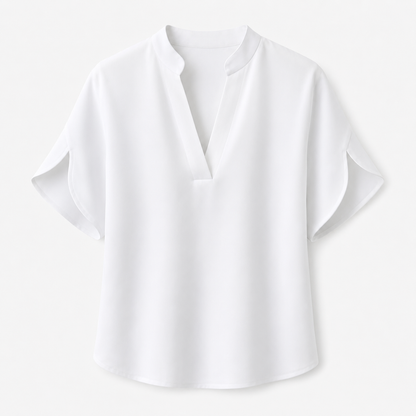 Lily Jones | Chiffon V-Neck Blouse For Women