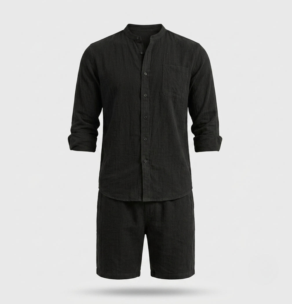 James Holloway | Men's Linen Shirt and Shorts Set For Men