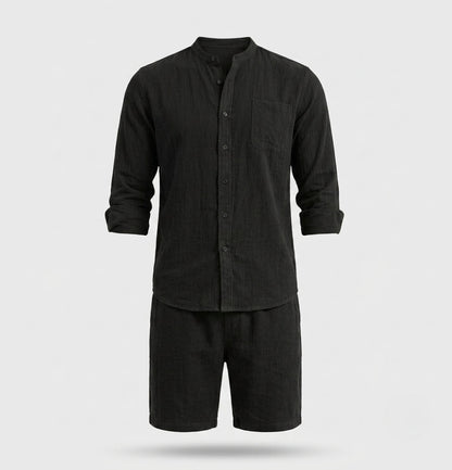 James Holloway | Men's Linen Shirt and Shorts Set For Men
