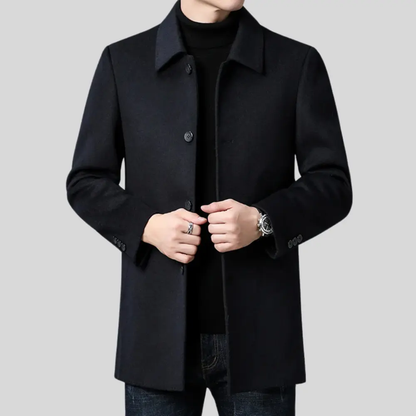Oliver Beaumont | Classic Wool Overcoat For Men