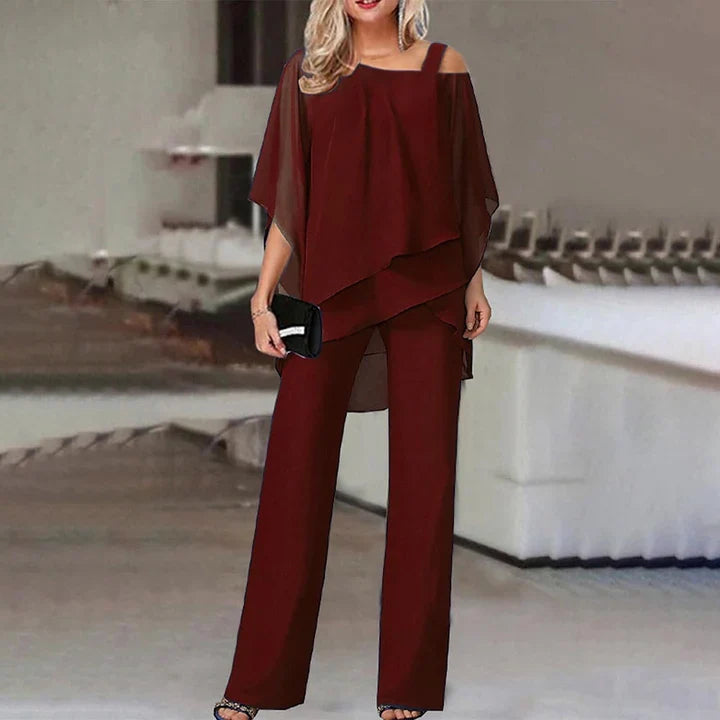 Giovanna Ricci | Elegant Layered Two-Piece Set For Women