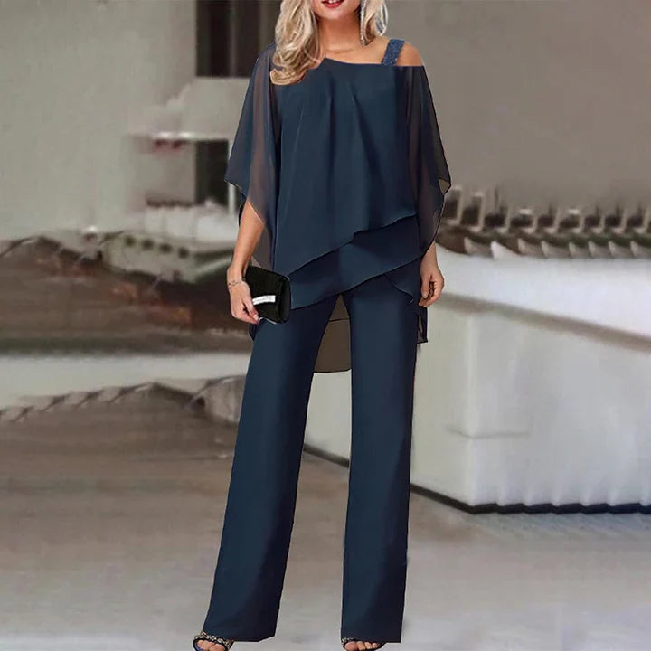 Giovanna Ricci | Elegant Layered Two-Piece Set For Women