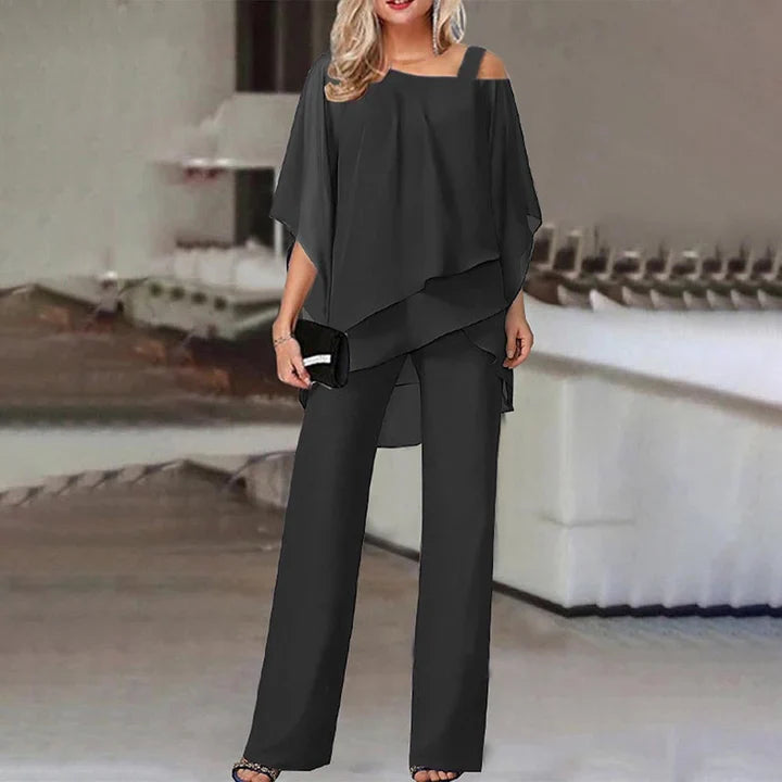 Giovanna Ricci | Elegant Layered Two-Piece Set For Women