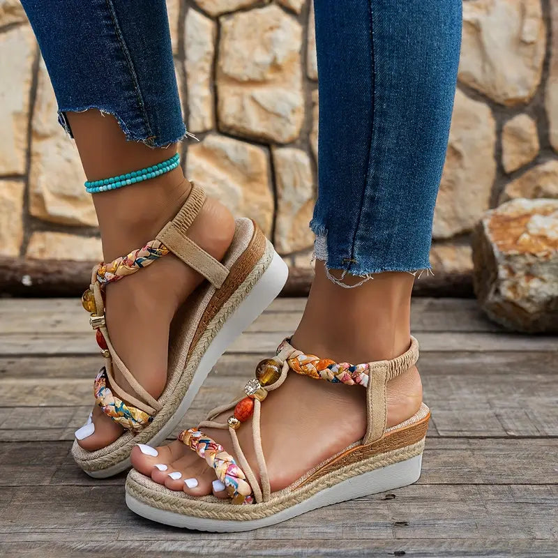 Alessandra Vitale | Bohemian Beaded Sandals For Women