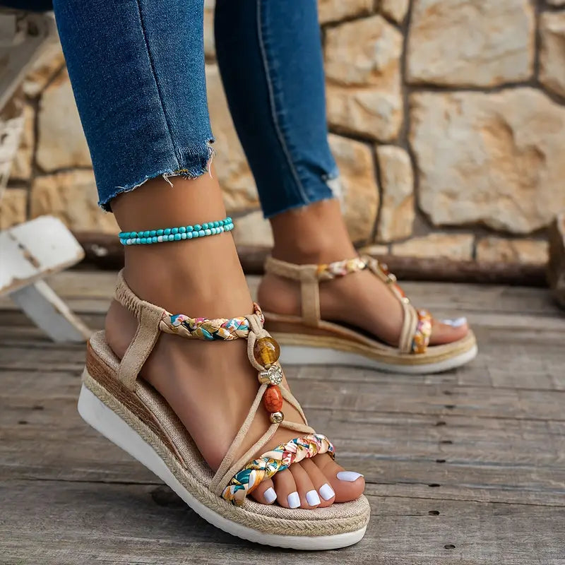 Alessandra Vitale | Bohemian Beaded Sandals For Women