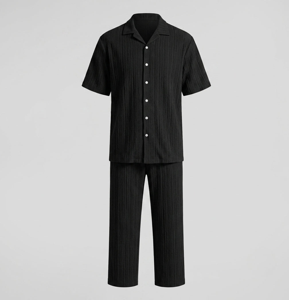 Thomas Reid | Textured Summer Co-Ord Set For Men