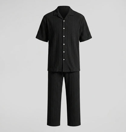 Thomas Reid | Textured Summer Co-Ord Set For Men
