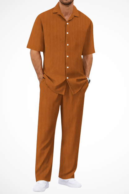 Thomas Reid | Textured Summer Co-Ord Set For Men