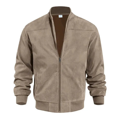 Luca Bianchi | Premium Suede-Touch Bomber Jacket For Men