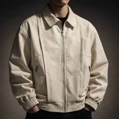 Men's Oversized Suede Bomber Jacket — Winter Fashion Australia