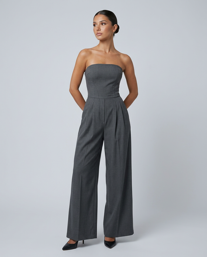 Bianca Laurent | Strapless Wide Leg Jumpsuit For Women