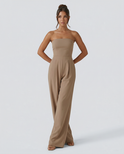 Bianca Laurent | Strapless Wide Leg Jumpsuit For Women