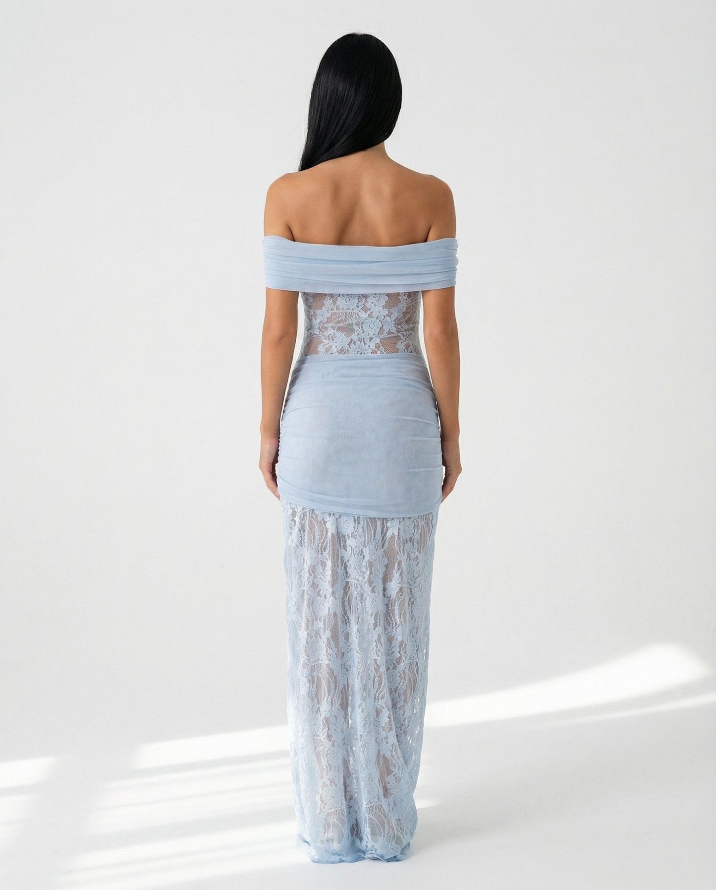 Elena Moretti | Lace Evening Maxi Dress For Women