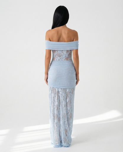 Elena Moretti | Lace Evening Maxi Dress For Women
