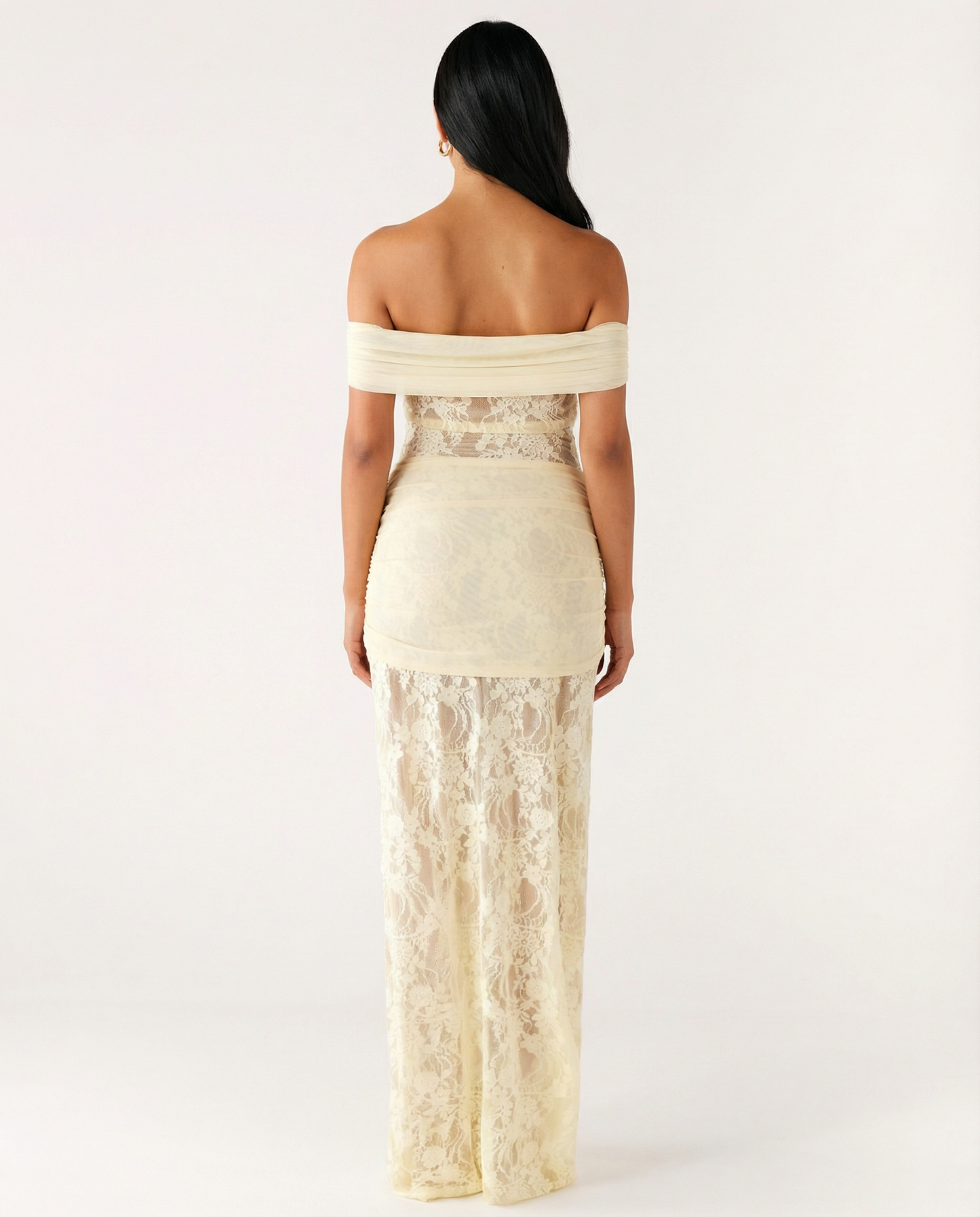 Elena Moretti | Lace Evening Maxi Dress For Women