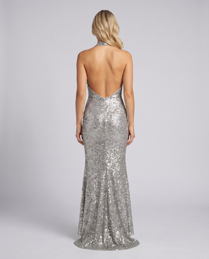 Camille Dubois | Sequin Halter Maxi Dress For Women