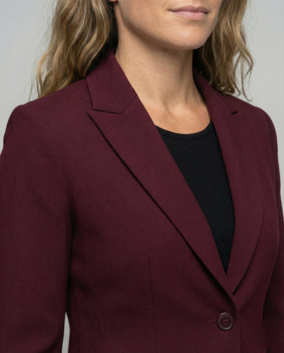 Women's Two-Button Notch Lapel Business Blazer