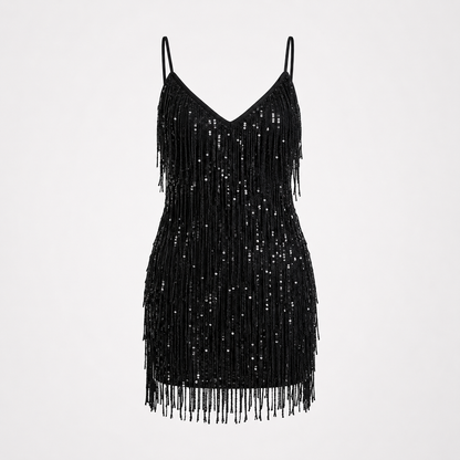 Ruby Tindall | Sequin Fringe Mini Dress For Women