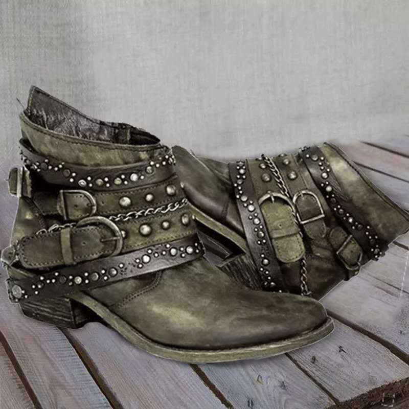 Arabella Fontaine | Vintage Western Ankle Boots For Women