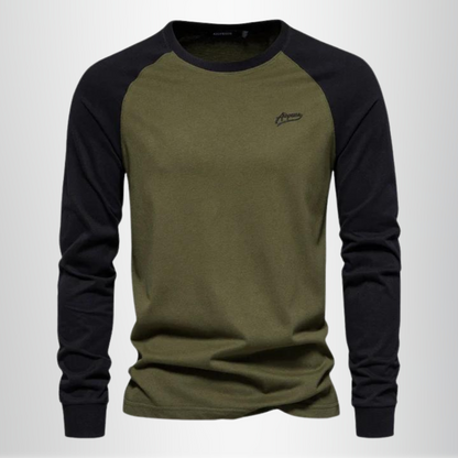James Whitmore | Raglan Long Sleeve Shirt For Men