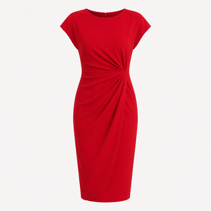 Sophie Hargreaves | Ruched Waist Midi Dress For Women