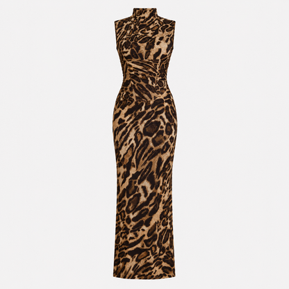 Tara Hughes | Leopard Print Bodycon Maxi Dress For Women