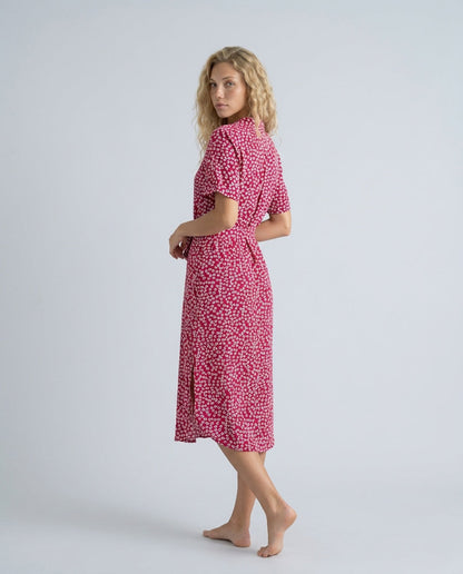 Lily Hargreaves | Floral Midi Shirt Dress For Women