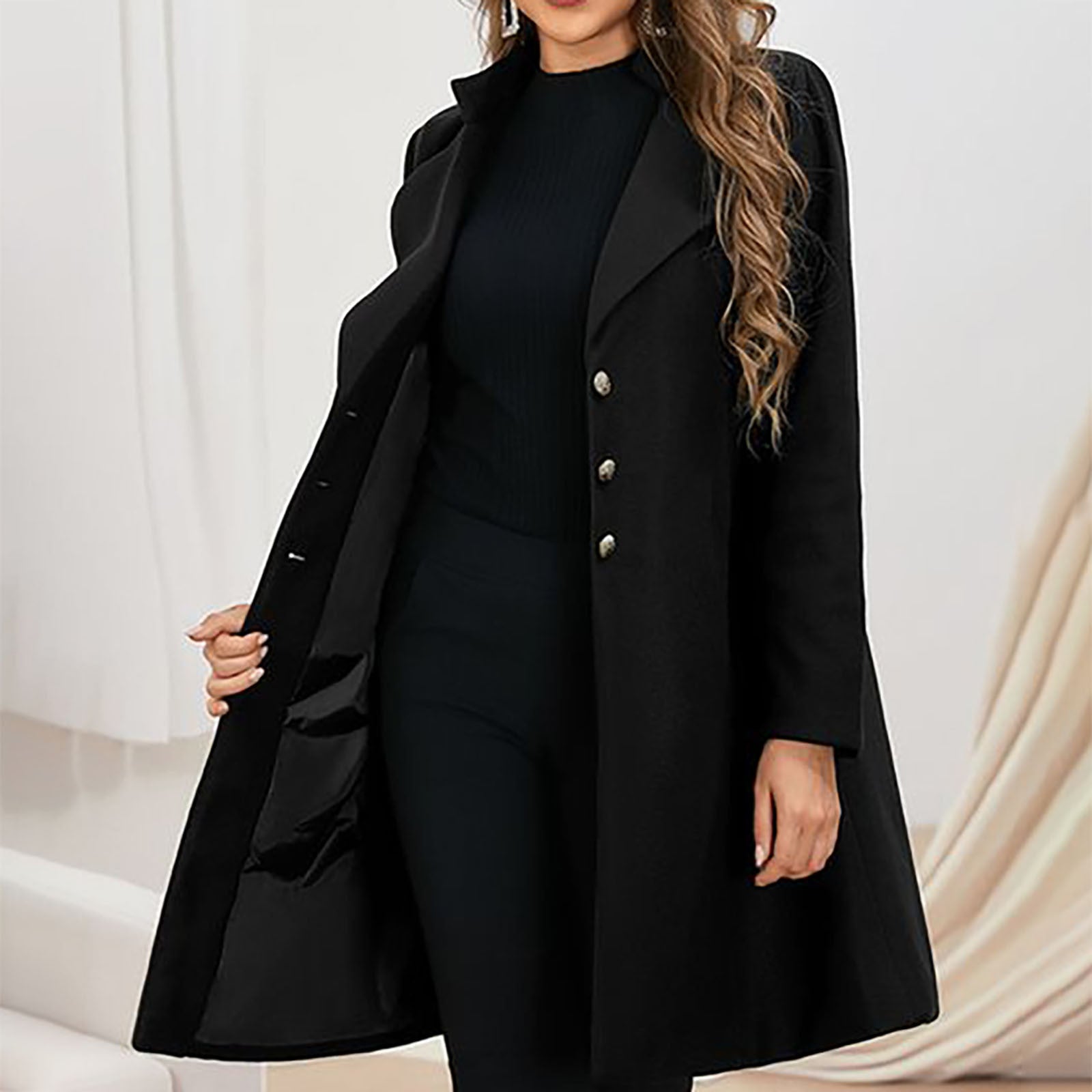Elise Hartley | Tailored Longline Wool-Blend Coat For Women