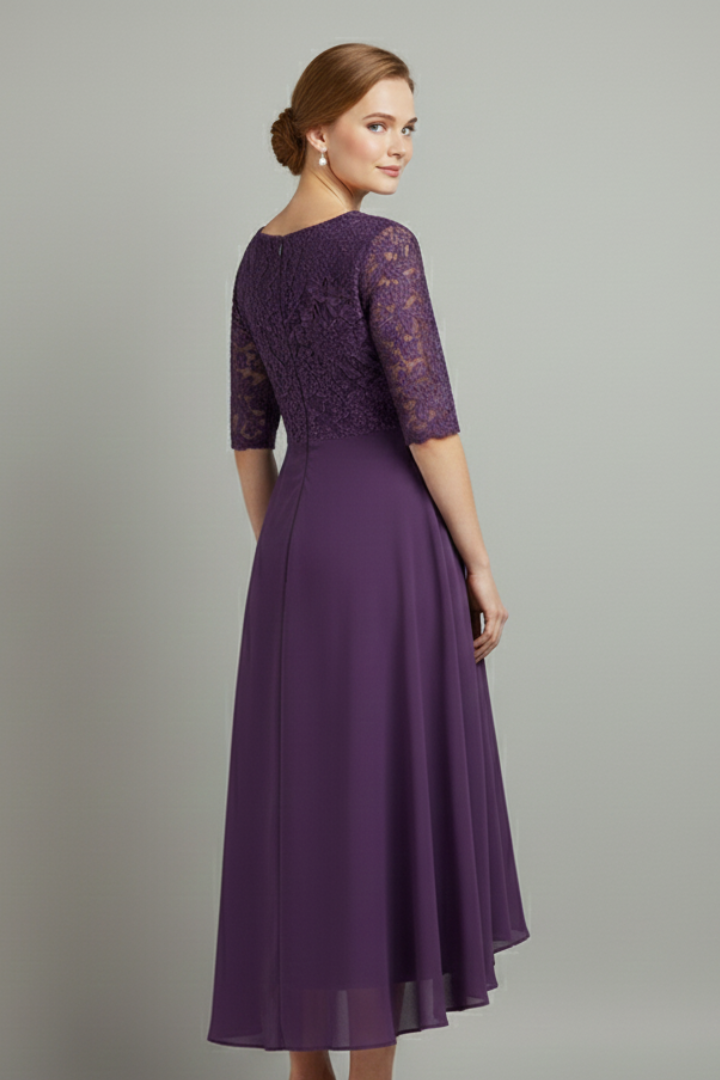 Women's Round Neckline Short Sleeve Dress