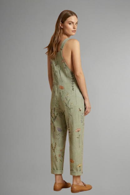 Women’s Jumpsuit with Adjustable Straps and Wide Legs