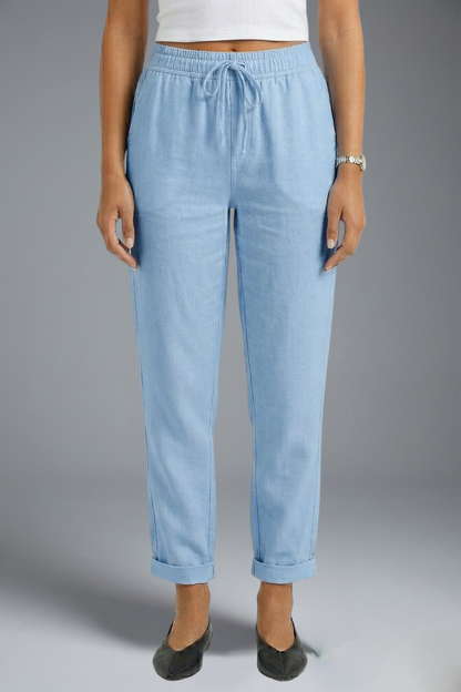 Women's Elasticated Waistband Drawstring Trousers