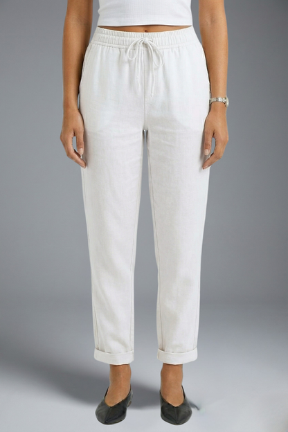Women's Elasticated Waistband Drawstring Trousers