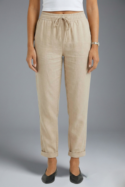 Women's Elasticated Waistband Drawstring Trousers