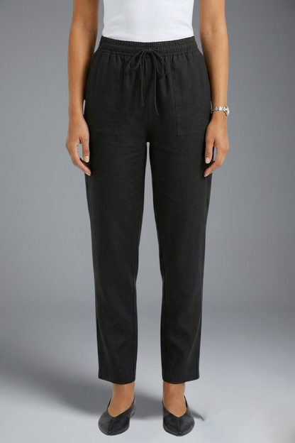 Women's Elasticated Waistband Drawstring Trousers
