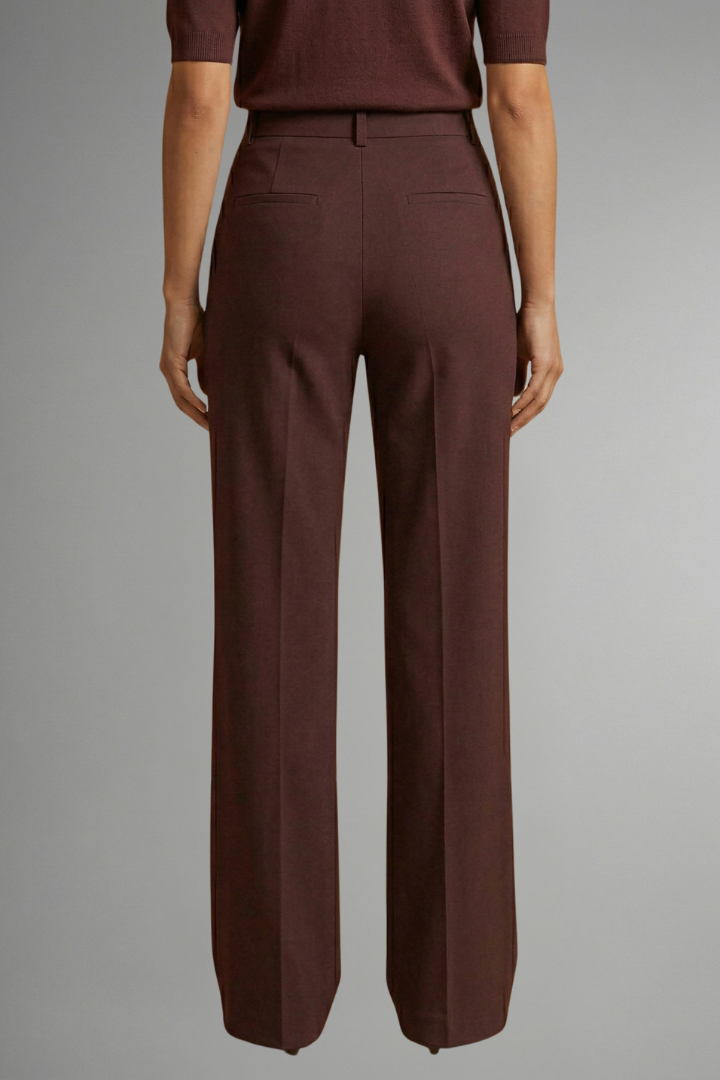 Women's High Waist Straight Leg Trousers