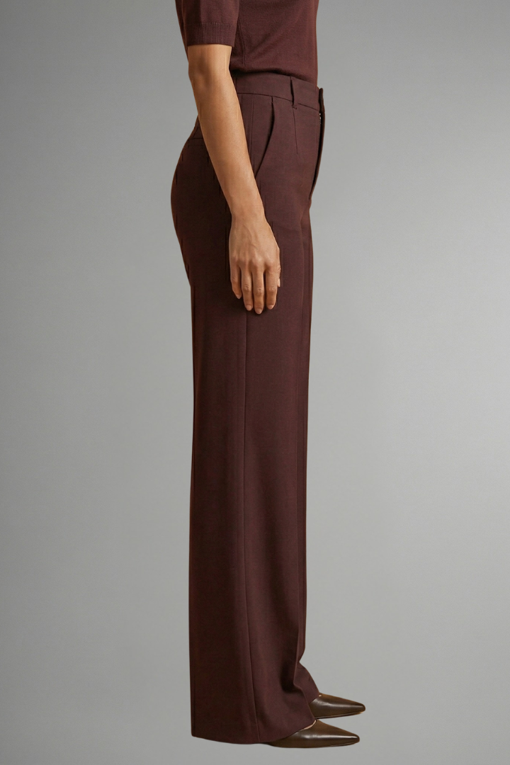 Women's High Waist Straight Leg Trousers