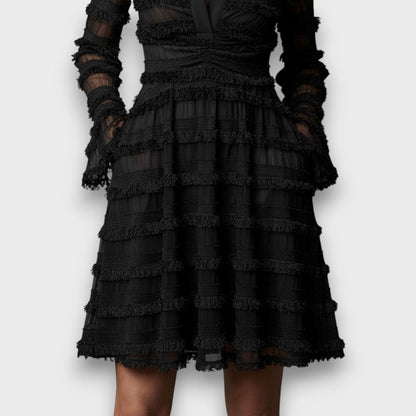Lily King | V-Neck Long Sleeve Midi Dress For Women