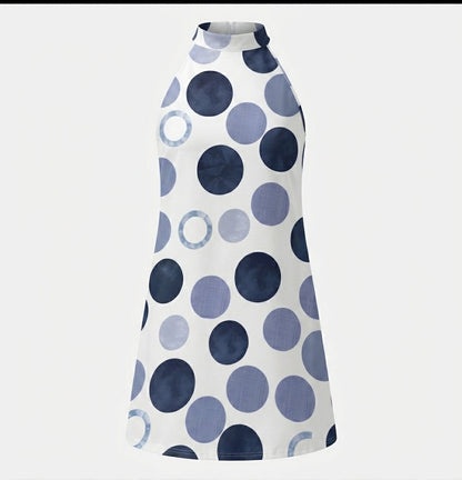 Zoe Ryan | Polka Dot Halter Midi Dress For Women