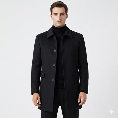 Oliver Beaumont | Classic Wool Overcoat For Men