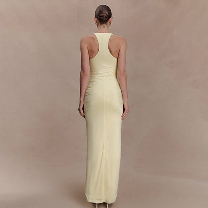 Grace Wilson | Ruched V-Neck Maxi Dress For Women
