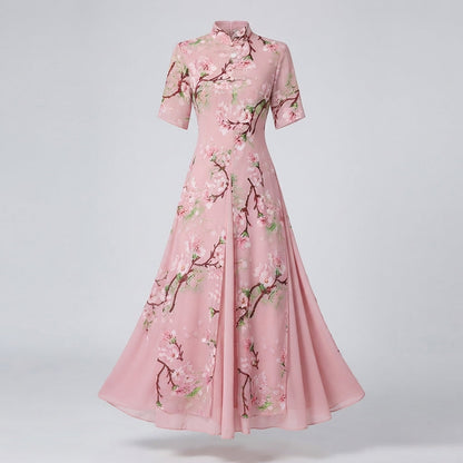 Ashleigh Williams | Floral Print Maxi Races Dress For Women